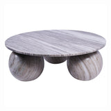 Libra Interiors Salento Round Coffee Table - Marble