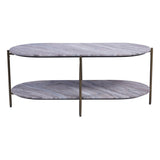 Libra Interiors Toronto Oval Coffee Table - Marble
