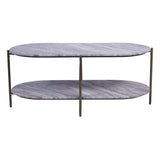 Libra Interiors Toronto Oval Coffee Table - Marble