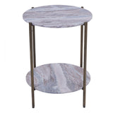 Libra Interiors Toronto Side Table - Marble