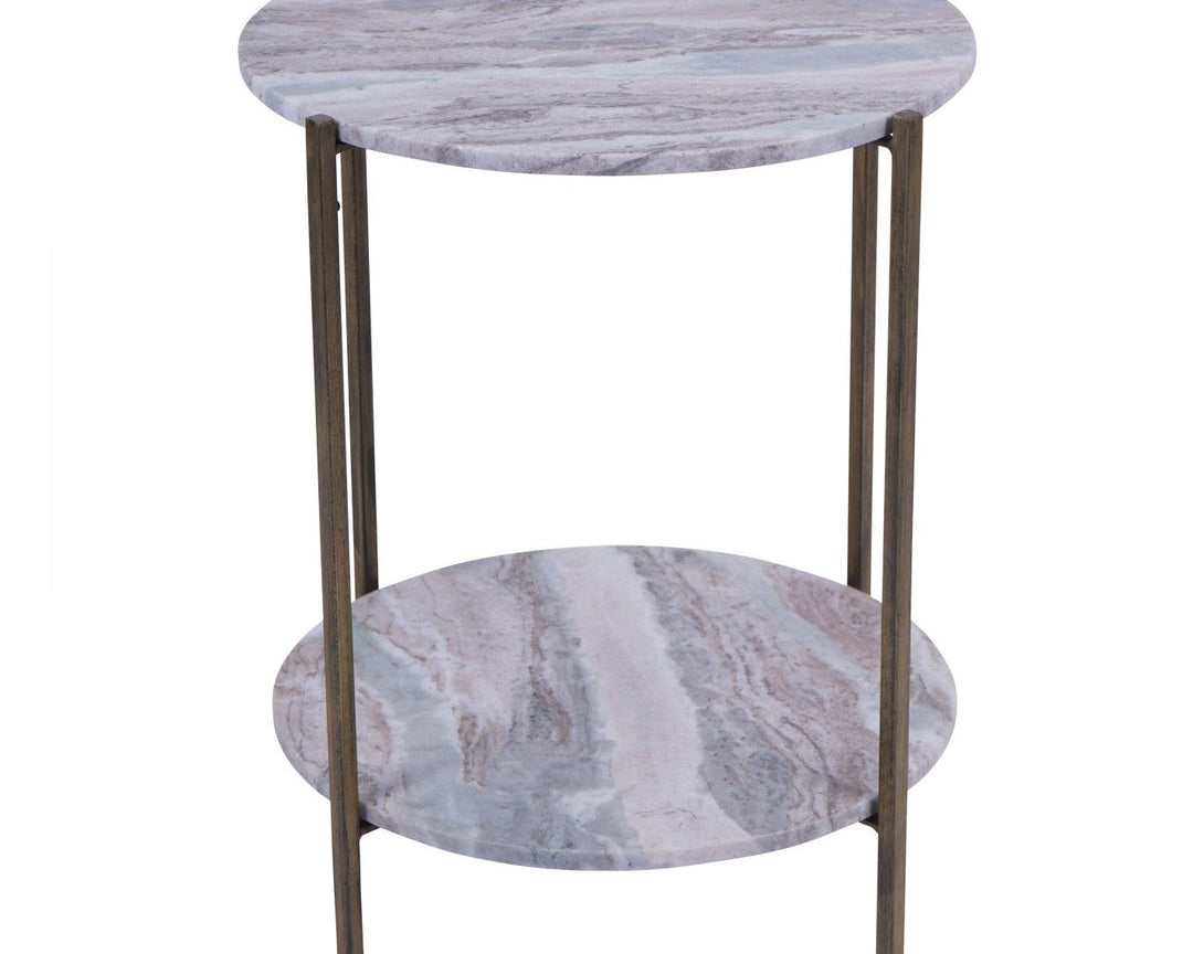 Libra Interiors Toronto Side Table - Marble