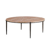 Libra Interiors Leo Marble Coffee Table - Forest Brown