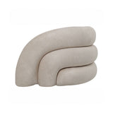 Libra Interiors Casa Velvet Upholstered Curved Two Seater Sofa - Cream
