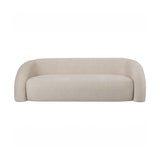 Libra Interiors Casa Velvet Upholstered Curved Two Seater Sofa - Cream