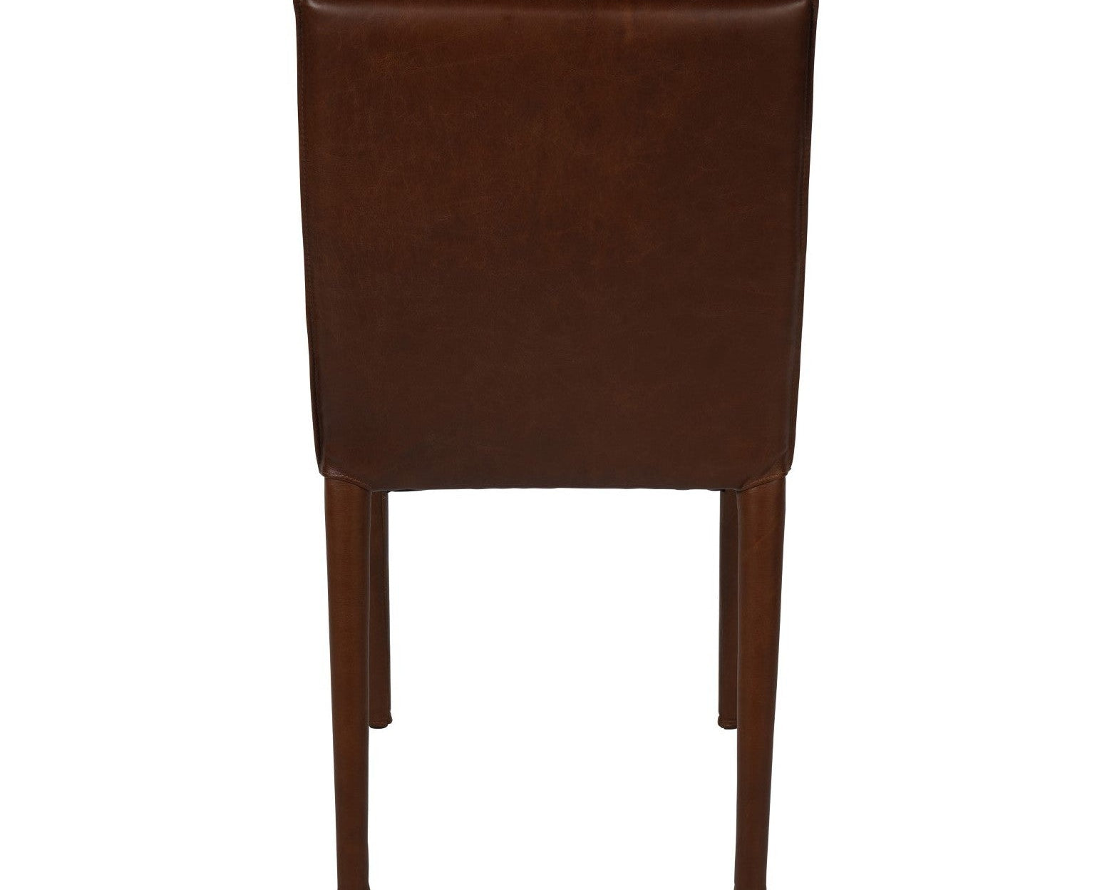 Libra Interiors Barnes Leather Dining Chair - Brown