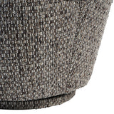 Libra Interiors Roehampton Textured Slub Swivel Chair - Mocha