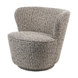 Libra Interiors Roehampton Textured Slub Swivel Chair - Mocha