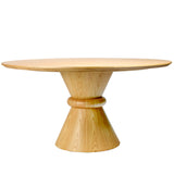 Libra Interiors Canberra Round Wooden Dining Table 150cm