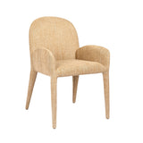 Libra Interiors Eska Carver Upholstered Dining Chair Wheat - Beige