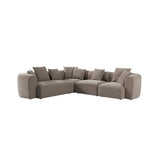 Libra Interiors Wicklow Sectional Corner Sofa - Taupe