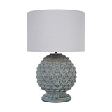 Libra Interiors Verona Glazed Ceramic Table Lamp - Green