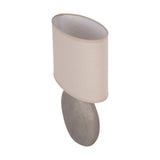 Libra Interiors Lunara Textured Ceramic Table Lamp - Grey