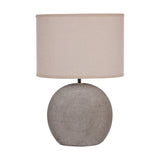 Libra Interiors Lunara Textured Ceramic Table Lamp - Grey