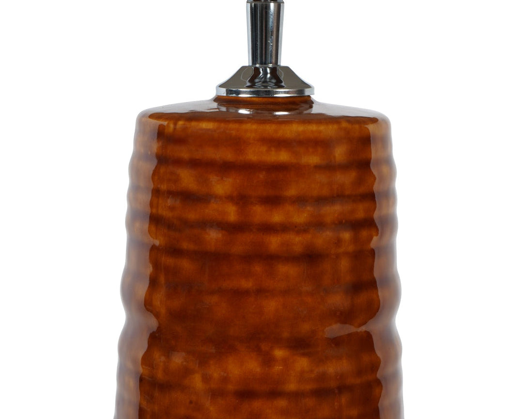Libra Interiors Tivoli Tall Ceramic Floor Lamp - Terracotta