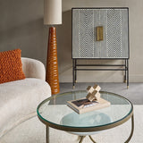 Libra Interiors Tivoli Tall Ceramic Floor Lamp - Terracotta
