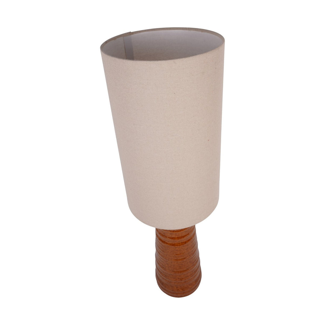 Libra Interiors Tivoli Ceramic Table Lamp - Terracotta