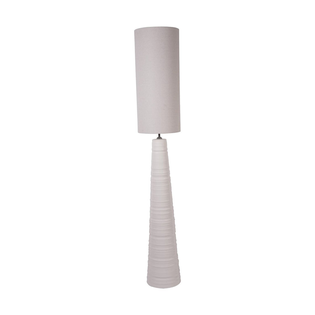 Libra Interiors Tivoli Tall Ceramic Floor Lamp - White