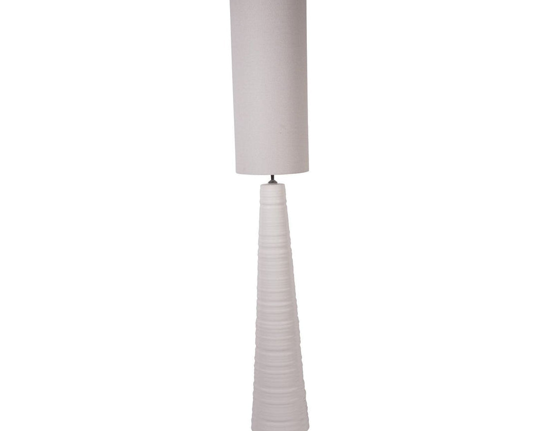 Libra Interiors Tivoli Tall Ceramic Floor Lamp - White