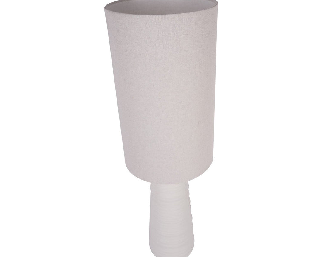 Libra Interiors Tivoli Ceramic Table Lamp - White