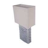 Libra Interiors Sereno Square Ceramic Lamp - Grey