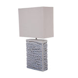 Libra Interiors Sereno Square Ceramic Lamp - Grey