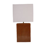 Libra Interiors Elk Square Ceramic Lamp - Terracotta
