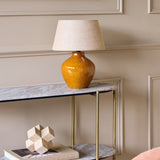 Libra Interiors Aubrey Ceramic Table Lamp - Terracotta