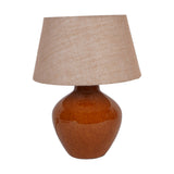 Libra Interiors Aubrey Ceramic Table Lamp - Terracotta