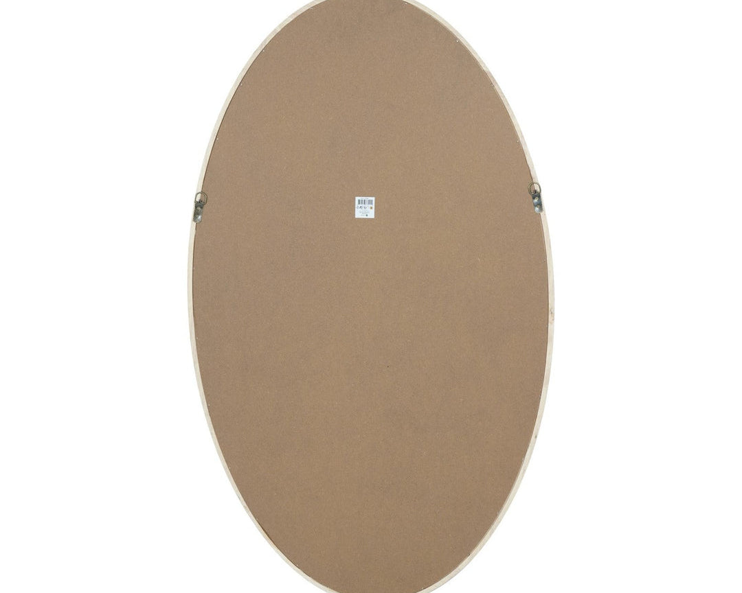 Libra Interiors Hague Oval Wood Mirror - Natural