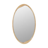 Libra Interiors Hague Oval Wood Mirror - Natural