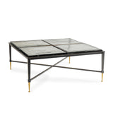 Libra Interiors Stella Square Glass Coffee Table