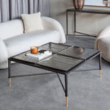 Libra Interiors Stella Square Glass Coffee Table