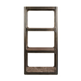 Libra Interiors Thorpe II Marble & Metal Shelving Unit - Smoked Bronze