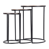 Libra Interiors Tambora Set of 3 Metal Tables