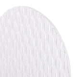 Libra Interiors White Woven Geometric Wall Art