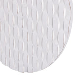 Libra Interiors White Woven Geometric Wall Art