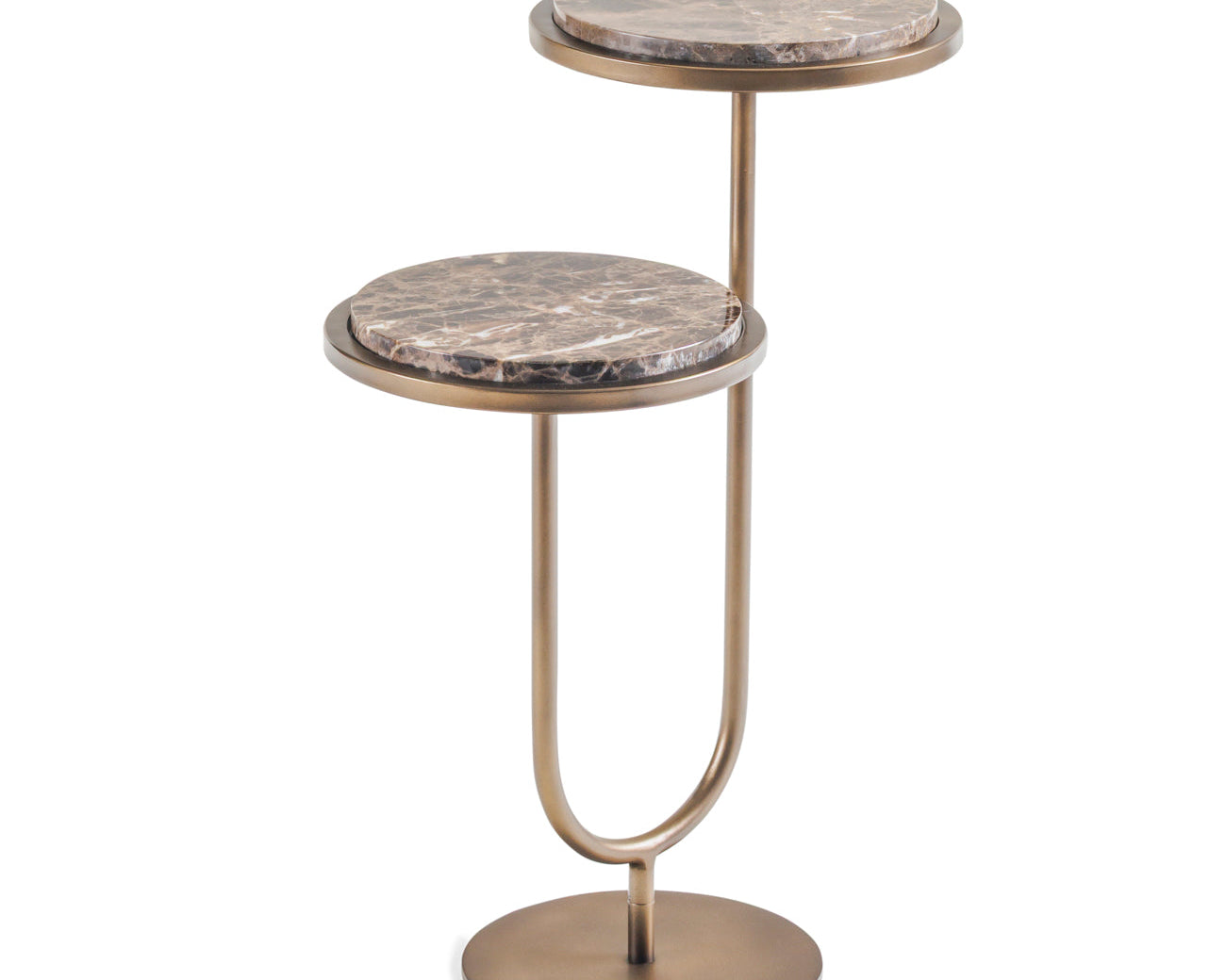 Libra Interiors Marco Accent Table - Dark Emperador