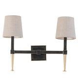 Libra Interiors Stella Wall Light with Shades