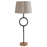 Libra Interiors Rutland Linen Table Lamp