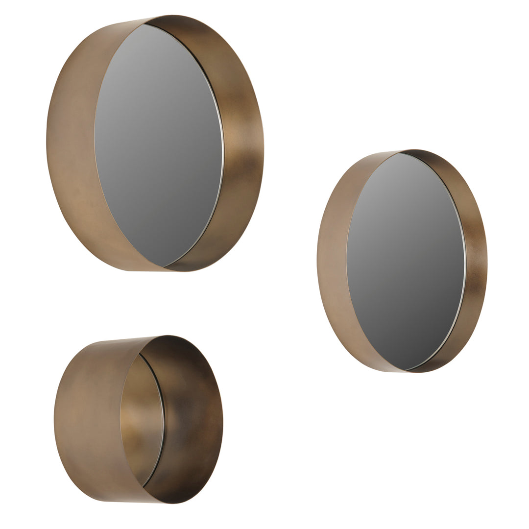 Libra Interiors Santa Monica Set of 3 Nested Wall Mirrors
