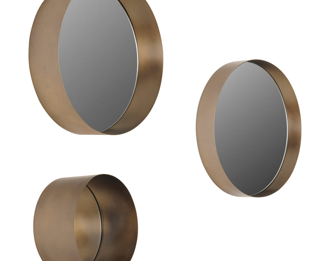 Libra Interiors Santa Monica Set of 3 Nested Wall Mirrors