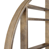 Libra Interiors Belvedere Shelving Mirror Large - Aged Gold