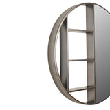 Libra Interiors Belvedere Shelving Mirror - Black