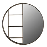 Libra Interiors Belvedere Shelving Mirror - Black