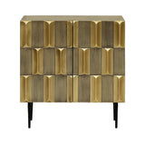 Libra Interiors Verano 2 Door Cabinet - Antique Brass