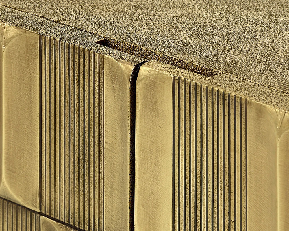 Libra Interiors Verano 2 Door Cabinet - Antique Brass