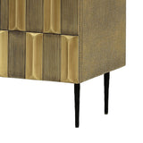 Libra Interiors Verano 2 Door Cabinet - Antique Brass