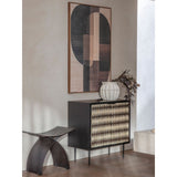 Libra Interiors Imperia Bone Inlay 2 Door Cabinet