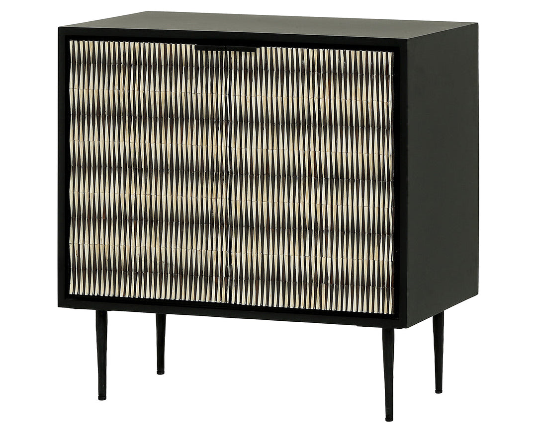 Libra Interiors Imperia Bone Inlay 2 Door Cabinet