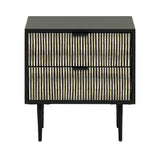 Libra Interiors Imperia Bone Inlay Bedside Table
